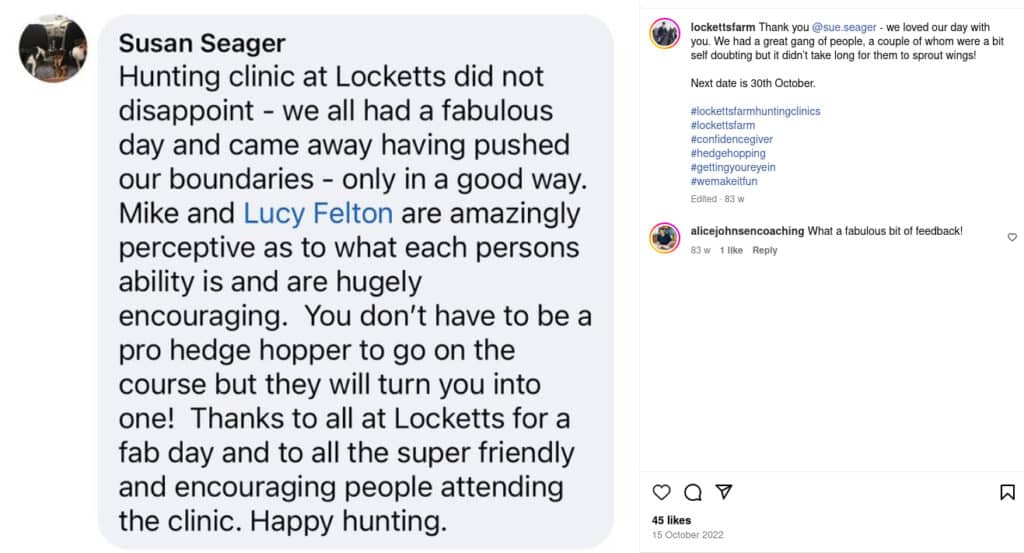 Locketts Farm Instagram