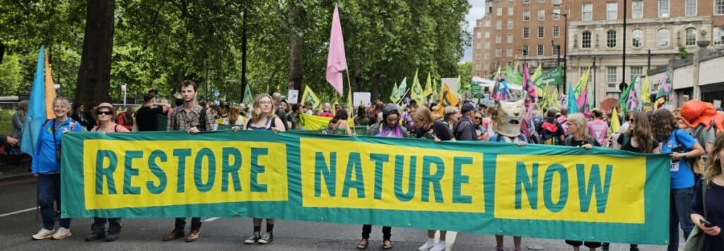 Restore Nature Now March London June 2024