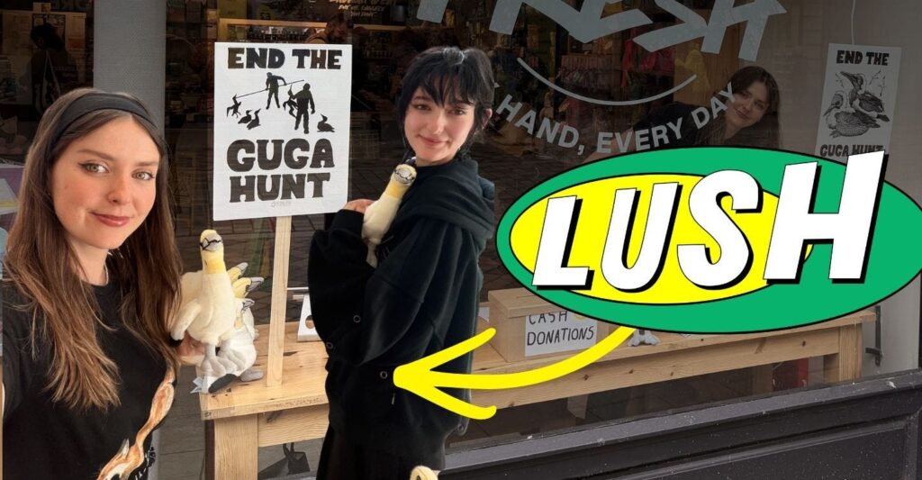 Guga Hunt protest at Lush July 2026